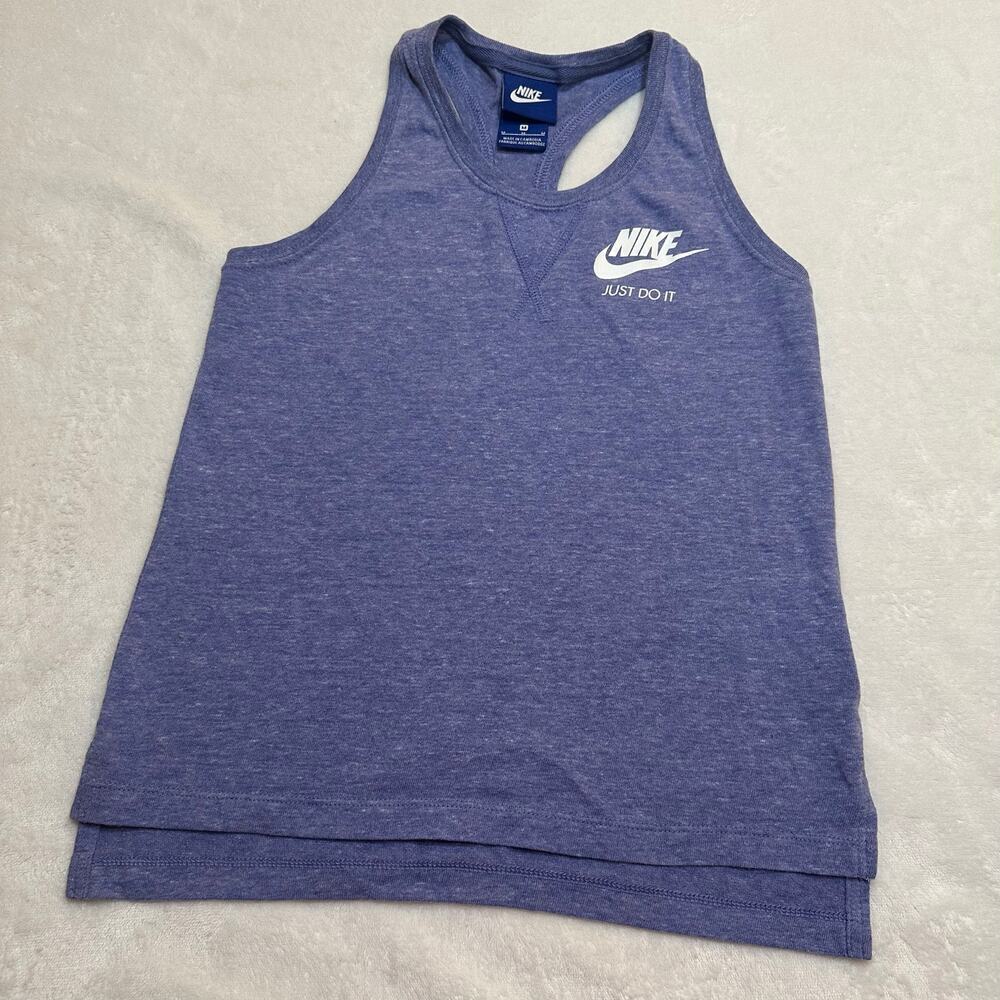 Nike Girls Tank Top sz M Racerback Sleeveless Top Nike Logo Tank